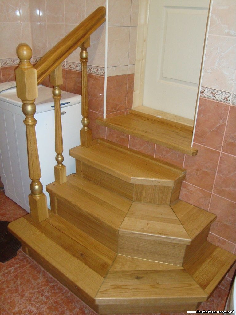 Лестница с сегментными ступенями
